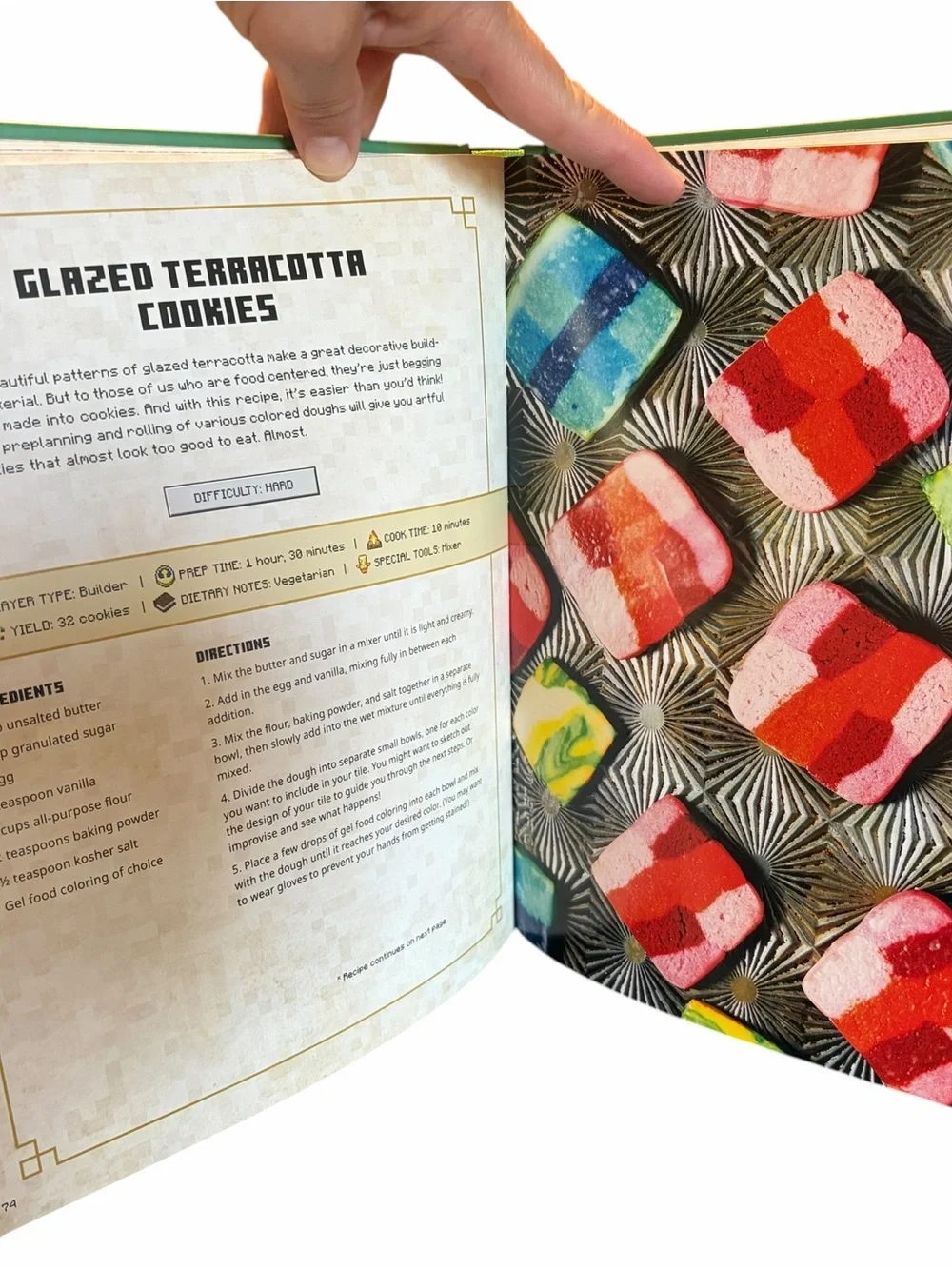 Minecraft Gather, Cook, Eat! Cookbook — Green Hardcover